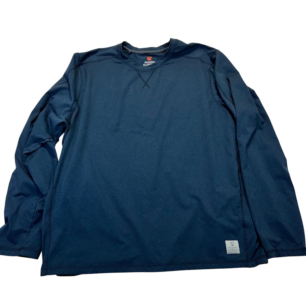 Rugged Elements Long Sleeve Shirt Mens XL Sapphire Blue Durable Utility Active